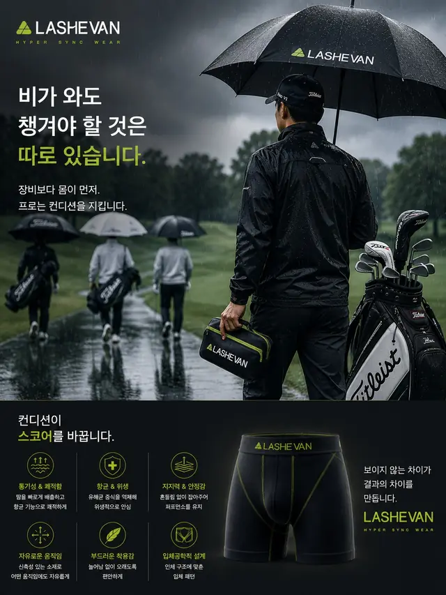 라쉬반 골프 캠페인 "HYPER SYNC WEAR" — 26종