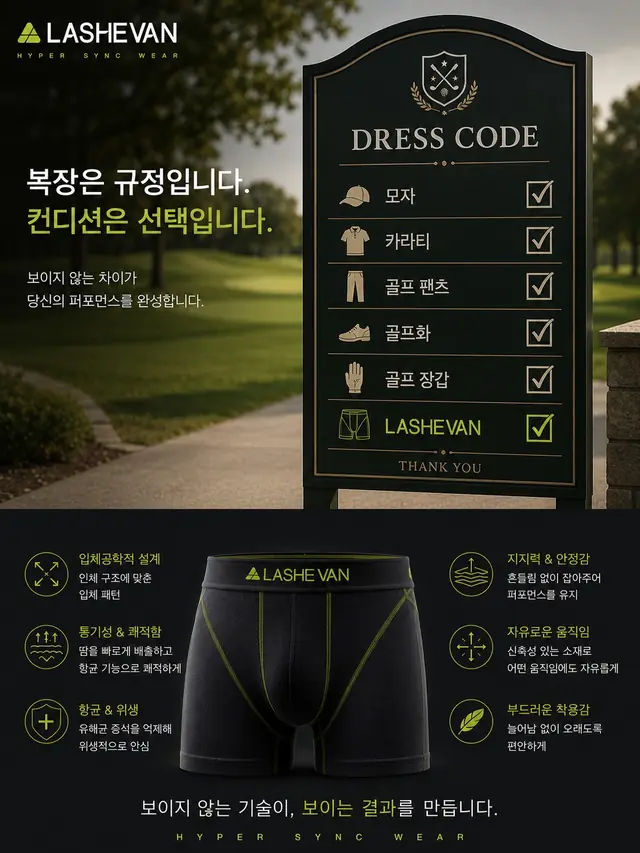 라쉬반 골프 캠페인 "HYPER SYNC WEAR" — 26종