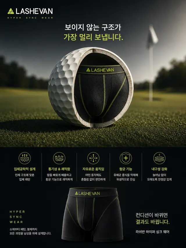 라쉬반 골프 캠페인 "HYPER SYNC WEAR" — 26종