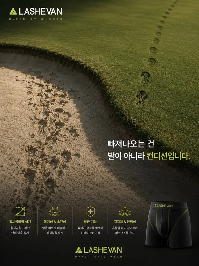 라쉬반 골프 캠페인 "HYPER SYNC WEAR" — 26종