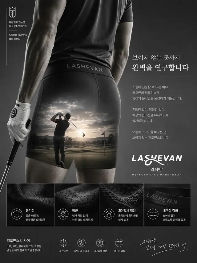 라쉬반 골프 캠페인 "HYPER SYNC WEAR" — 26종
