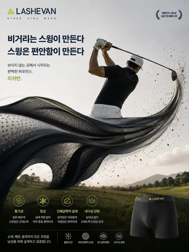 라쉬반 골프 캠페인 "HYPER SYNC WEAR" — 26종